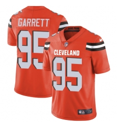 Youth Nike Cleveland Browns #95 Myles Garrett Elite Orange Alternate NFL Jersey