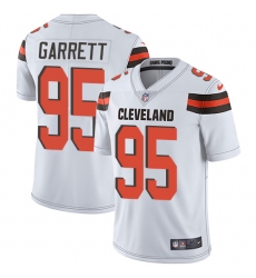 Youth Nike Cleveland Browns #95 Myles Garrett Elite White NFL Jersey