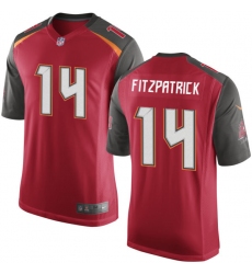 Men's Nike Tampa Bay Buccaneers #14 Ryan Fitzpatrick Game Red Team Color NFL Jersey