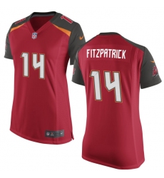 Women's Nike Tampa Bay Buccaneers #14 Ryan Fitzpatrick Game Red Team Color NFL Jersey