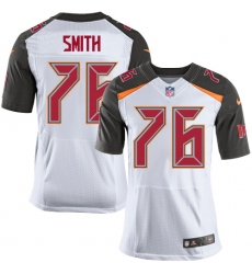 Men's Nike Tampa Bay Buccaneers #76 Donovan Smith Elite White NFL Jersey