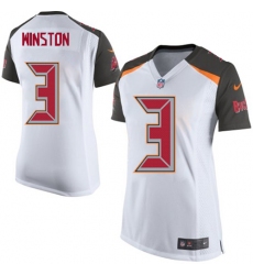Women's Nike Tampa Bay Buccaneers #3 Jameis Winston Game White NFL Jersey