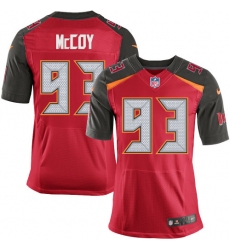 Men's Nike Tampa Bay Buccaneers #93 Gerald McCoy Elite Red Team Color NFL Jersey