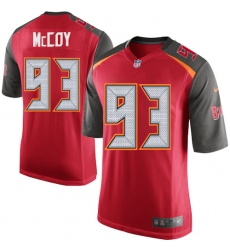 Men's Nike Tampa Bay Buccaneers #93 Gerald McCoy Game Red Team Color NFL Jersey