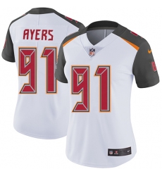 Women's Nike Tampa Bay Buccaneers #91 Robert Ayers Elite White NFL Jersey