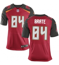 Men's Nike Tampa Bay Buccaneers #84 Cameron Brate Elite Red Team Color NFL Jersey