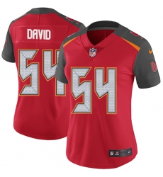Women's Nike Tampa Bay Buccaneers #54 Lavonte David Elite Red Team Color NFL Jersey