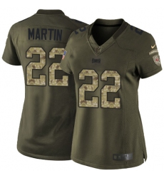 Women's Nike Tampa Bay Buccaneers #22 Doug Martin Elite Green Salute to Service NFL Jersey