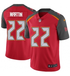 Youth Nike Tampa Bay Buccaneers #22 Doug Martin Red Team Color Vapor Untouchable Limited Player NFL Jersey
