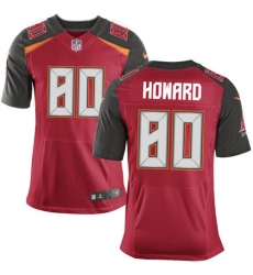 Men's Nike Tampa Bay Buccaneers #80 O. J. Howard Elite Red Team Color NFL Jersey