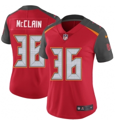 Women's Nike Tampa Bay Buccaneers #36 Robert McClain Elite Red Team Color NFL Jersey