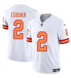 Men's Tampa Bay Buccaneers #2 Emeka Egbuka White 2025 F.U.S.E. Vapor Limited Football Stitched Jersey