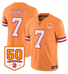 Men's Tampa Bay Buccaneers #7 Bucky Irving Orange 2025 F.U.S.E. 50th Anniversary Vapor Untouchable Limited Football Stitched Jersey