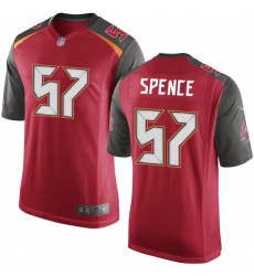 Men's Nike Tampa Bay Buccaneers #57 Noah Spence Game Red Team Color NFL Jersey