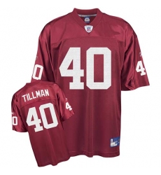Reebok Arizona Cardinals #40 Pat Tillman Red Team Color Replica Throwback NFL Jersey