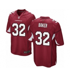 Men's Arizona Cardinals #32 Budda Baker Game Red Team Color Football Jersey