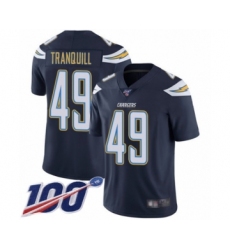Men's Los Angeles Chargers #52 Denzel Perryman Limited Electric Blue Rush Vapor Untouchable 100th Season Football Jersey