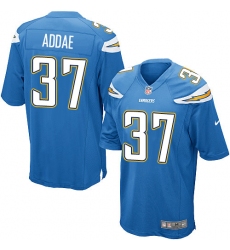 Men's Nike Los Angeles Chargers #37 Jahleel Addae Game Electric Blue Alternate NFL Jersey