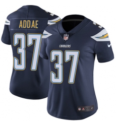 Women's Nike Los Angeles Chargers #37 Jahleel Addae Elite Navy Blue Team Color NFL Jersey
