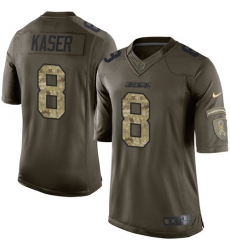 Men's Nike Los Angeles Chargers #8 Drew Kaser Elite Green Salute to Service NFL Jersey