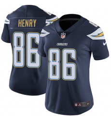 Women's Nike Los Angeles Chargers #86 Hunter Henry Navy Blue Team Color Vapor Untouchable Limited Player NFL Jersey