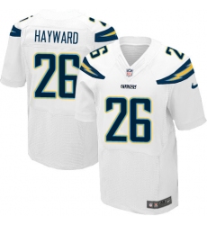 Men's Nike Los Angeles Chargers #26 Casey Hayward Elite White NFL Jersey