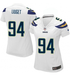 Women's Nike Los Angeles Chargers #94 Corey Liuget Game White NFL Jersey