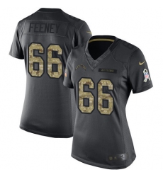 Women's Nike Los Angeles Chargers #66 Dan Feeney Limited Black 2016 Salute to Service NFL Jersey