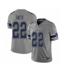 Youth Dallas Cowboys #22 Emmitt Smith Limited Gray Inverted Legend Football Jersey