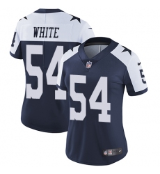 Women's Nike Dallas Cowboys #54 Randy White Elite Navy Blue Throwback Alternate NFL Jersey