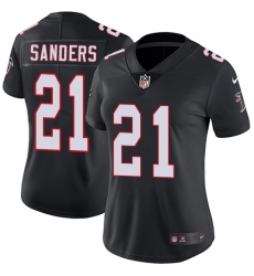 Women's Nike Atlanta Falcons #21 Deion Sanders Elite Black Alternate NFL Jersey