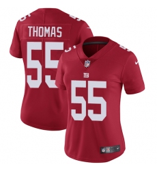 Women's Nike New York Giants #55 J.T. Thomas Elite Red Alternate NFL Jersey