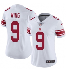 Women's Nike New York Giants #9 Brad Wing White Vapor Untouchable Limited Player NFL Jersey