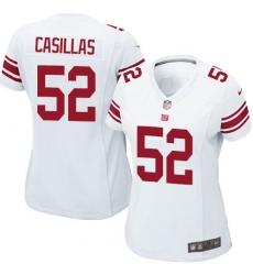 Women's Nike New York Giants #52 Jonathan Casillas Game White NFL Jersey