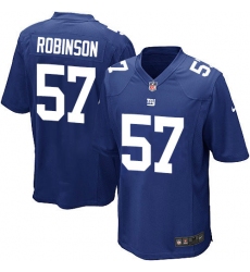 Men's Nike New York Giants #57 Keenan Robinson Game Royal Blue Team Color NFL Jersey