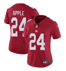 Women's Nike New York Giants #24 Eli Apple Elite Red Alternate NFL Jersey