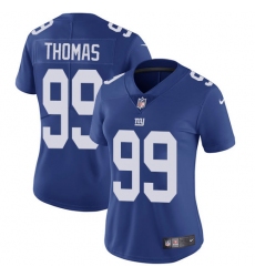 Women's Nike New York Giants #99 Robert Thomas Elite Royal Blue Team Color NFL Jersey