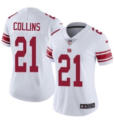 Women's Nike New York Giants #21 Landon Collins White Vapor Untouchable Limited Player NFL Jersey