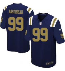 Men's Nike New York Jets #99 Mark Gastineau Game Navy Blue Alternate NFL Jersey