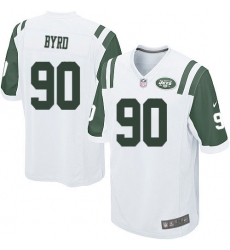 Men's Nike New York Jets #90 Dennis Byrd Game White NFL Jersey