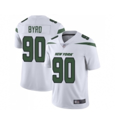 Youth New York Jets #90 Dennis Byrd White Vapor Untouchable Limited Player Football Jersey