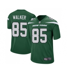 Men's New York Jets #85 Wesley Walker Game Green Team Color Football Jersey