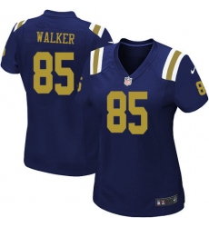 Women's Nike New York Jets #85 Wesley Walker Game Navy Blue Alternate NFL Jersey
