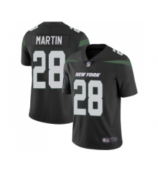Men's New York Jets #28 Curtis Martin Black Alternate Vapor Untouchable Limited Player Football Jersey