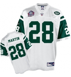 Reebok New York Jets #28 Curtis Martin White Hall of Fame 2012 Premier EQT Throwback NFL Jersey
