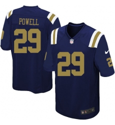 Men's Nike New York Jets #29 Bilal Powell Game Navy Blue Alternate NFL Jersey