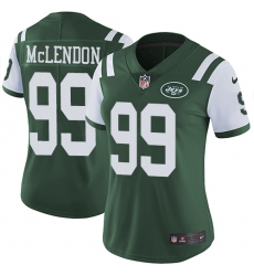 Women's Nike New York Jets #99 Steve McLendon Elite Green Team Color NFL Jersey