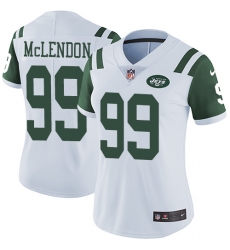 Women's Nike New York Jets #99 Steve McLendon Elite White NFL Jersey