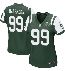 Women's Nike New York Jets #99 Steve McLendon Game Green Team Color NFL Jersey