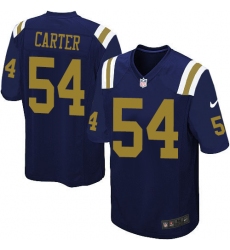 Men's Nike New York Jets #54 Bruce Carter Game Navy Blue Alternate NFL Jersey